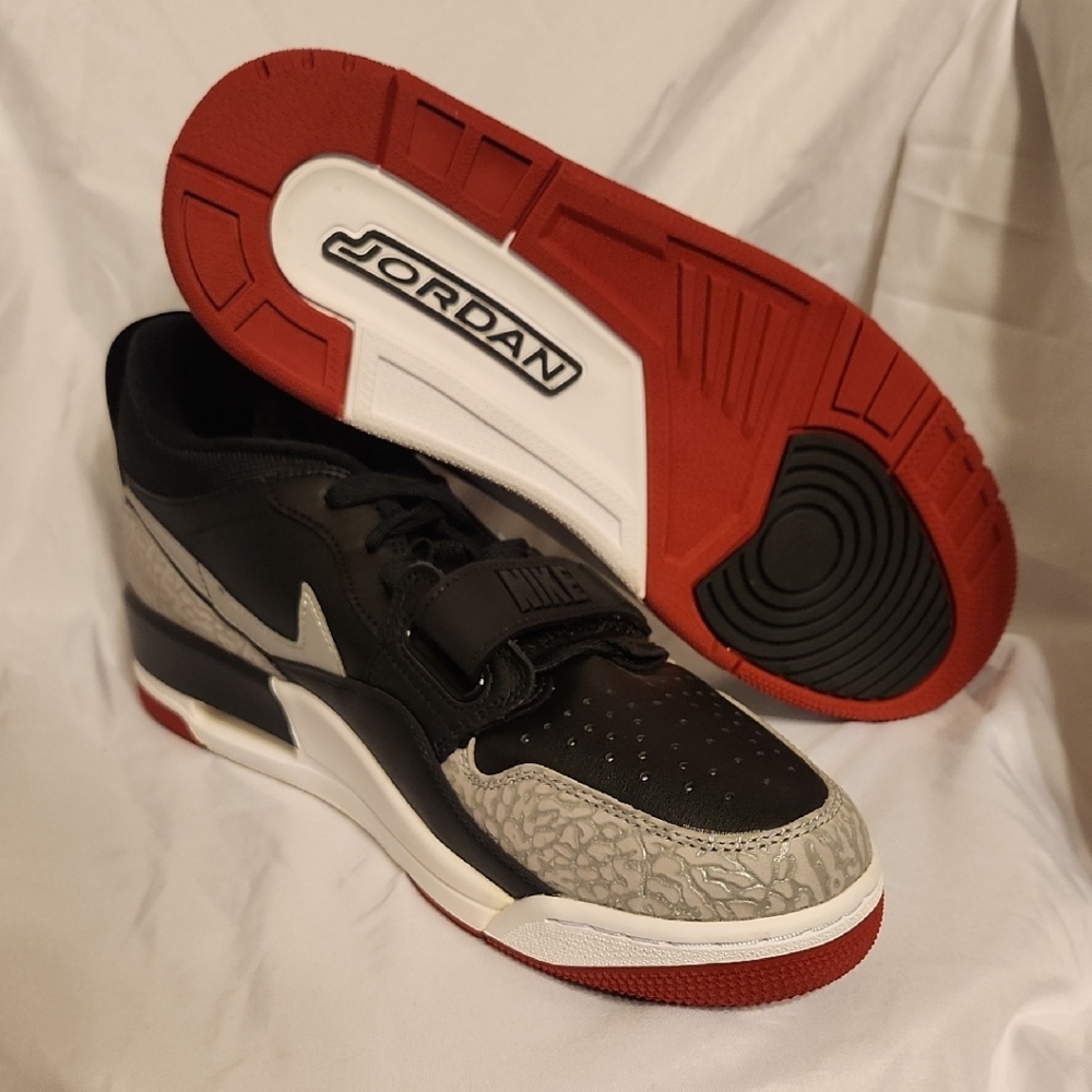 Nike Jordan Men's Black, Red, and Gray Sneakers